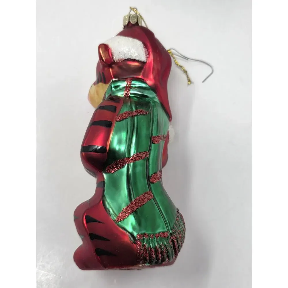 Winnie the Pooh TIGGER European Hand Blown Glass Christmas Ornament W/box